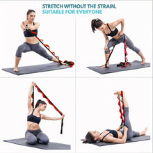 Load image into Gallery viewer, Leg Stretching Strap with 7 Loops - Non-Elastic 71&#39;&#39;