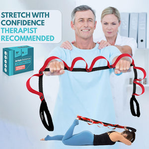 Leg Stretching Strap with 7 Loops - Non-Elastic 71''