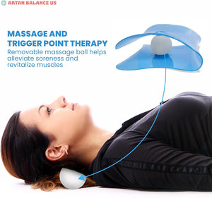 3 in 1 Back Stretcher, Ab Mat for Sit Up with Massage Ball