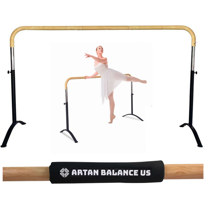 SET Double Bar Barre - Curved Legs - PINEWOOD Bar and Marley Dance