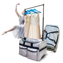 Load image into Gallery viewer, Artan Balance Duffle Dance Bag with Portable Costume Garment Rack 28&quot;