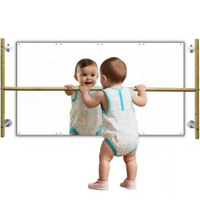 Load image into Gallery viewer, PULL AND STAIR Pull Up Bar Baby Coordination Mirror Set