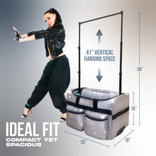 Load image into Gallery viewer, Artan Balance Duffle Dance Bag with Portable Costume Garment Rack 28&quot;