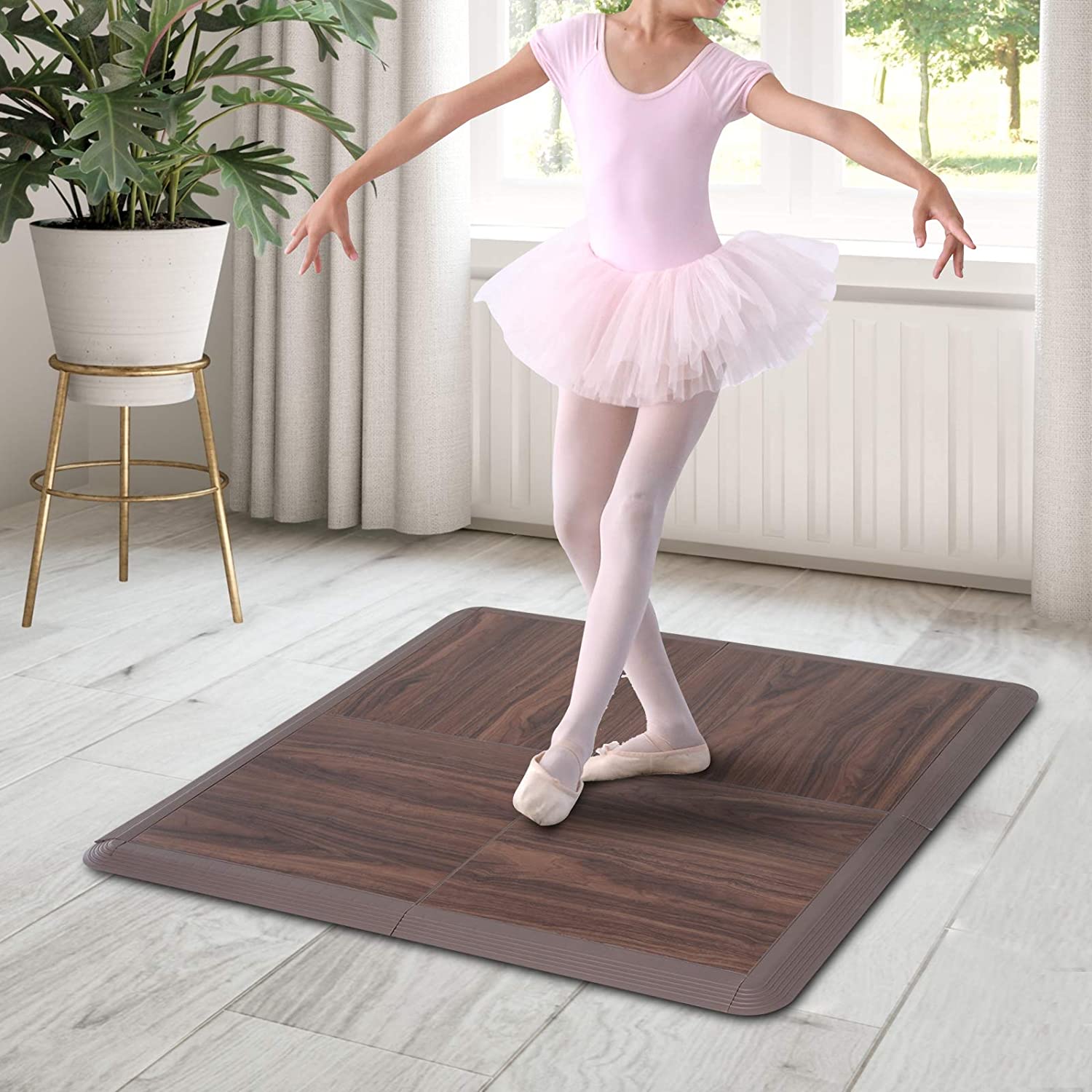 Artan Balance Dance Floor for Home, Studio, Stage Performance, or Outdoor  Party, Smooth Flooring for Ballet, Jazz, or Tap Practice, Reversible Roll