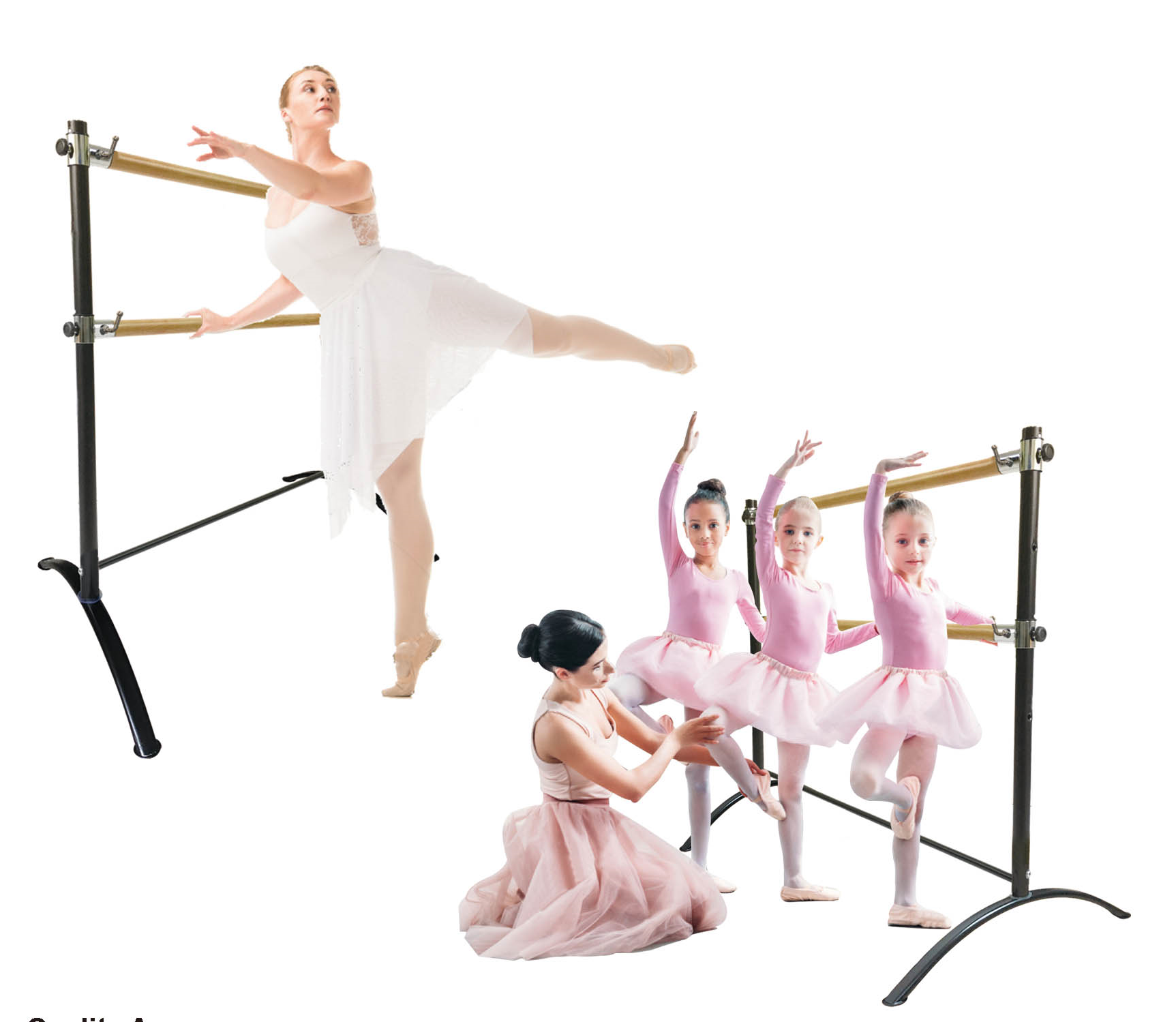 Single Bar Barre - Curved Legs UPGRADED - SLEEPING BEAUTY series – ArtAn  Ballet